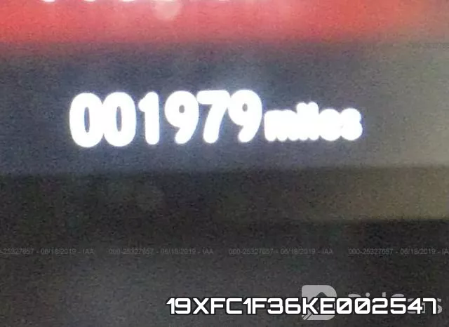 19XFC1F36KE002547 фото 8