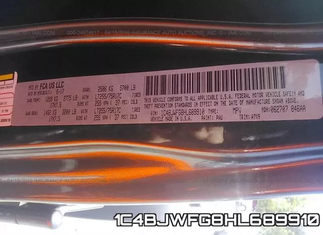 1C4BJWFG8HL689910 фото 10