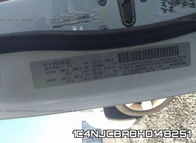 1C4NJCBA8HD148251 фото 10