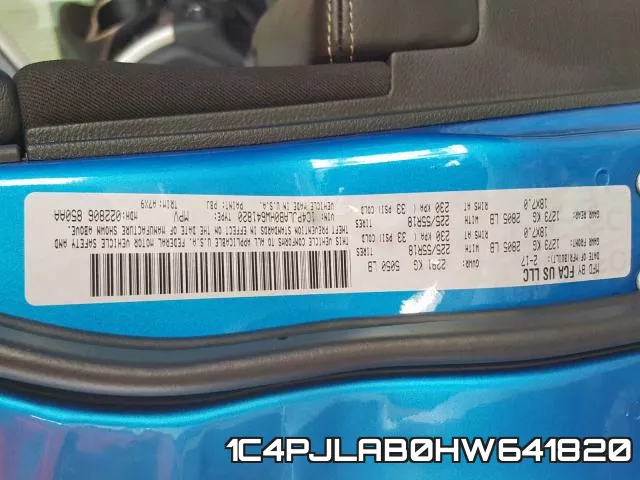 1C4PJLAB0HW641820 фото 2