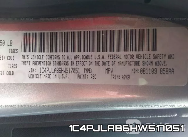 1C4PJLAB6HW517051 фото 10
