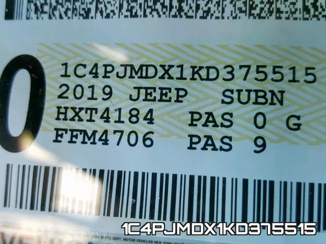 1C4PJMDX1KD375515 фото 2