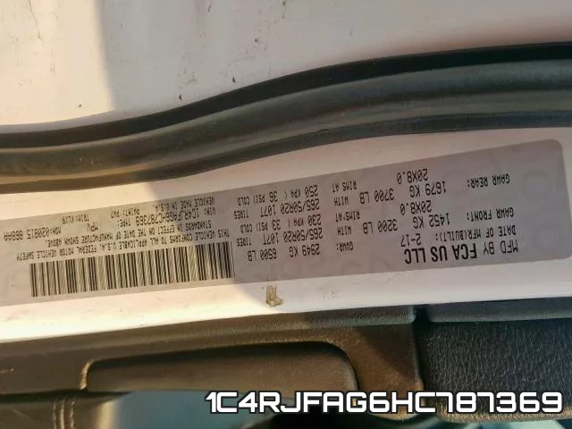 1C4RJFAG6HC787369 фото 2