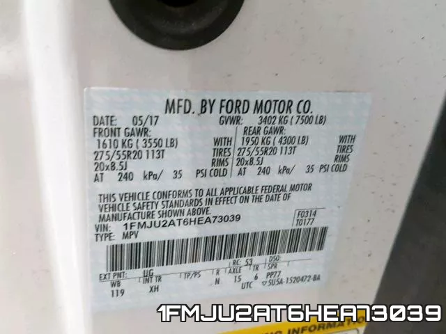 1FMJU2AT6HEA73039 фото 2