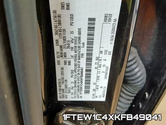1FTEW1C4XKFB49041 фото 2