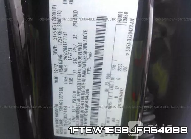 1FTEW1EG8JFA64088 фото 10