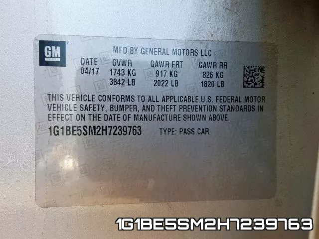 1G1BE5SM2H7239763 фото 2