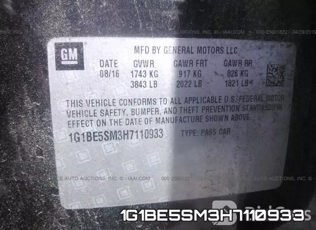 1G1BE5SM3H7110933 фото 10