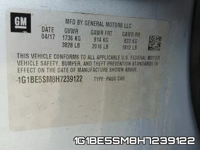 1G1BE5SM8H7239122 фото 2