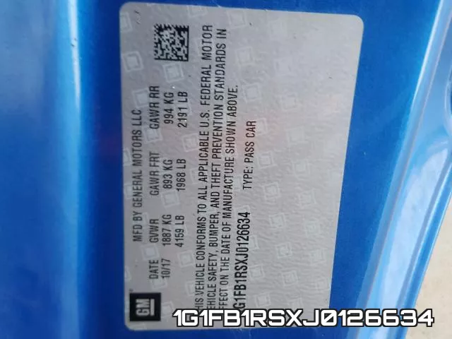 1G1FB1RSXJ0126634 фото 2