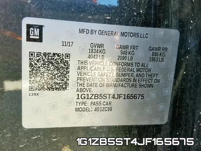 1G1ZB5ST4JF165675 фото 2