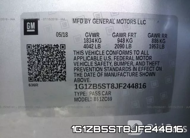 1G1ZB5ST8JF244816 фото 10