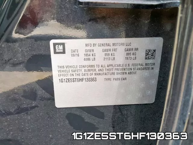 1G1ZE5ST6HF130363 фото 2