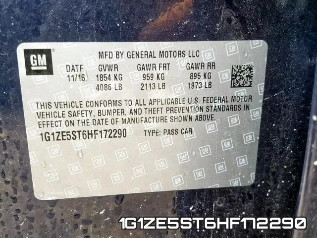 1G1ZE5ST6HF172290 фото 2