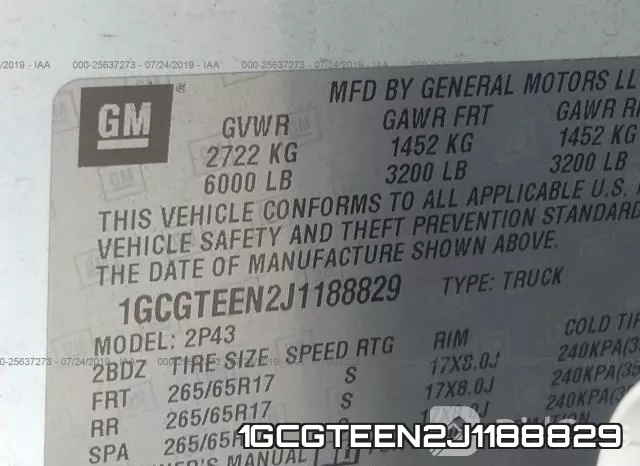 1GCGTEEN2J1188829 фото 10