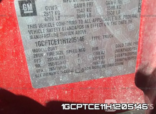 1GCPTCE11H1205146 фото 10