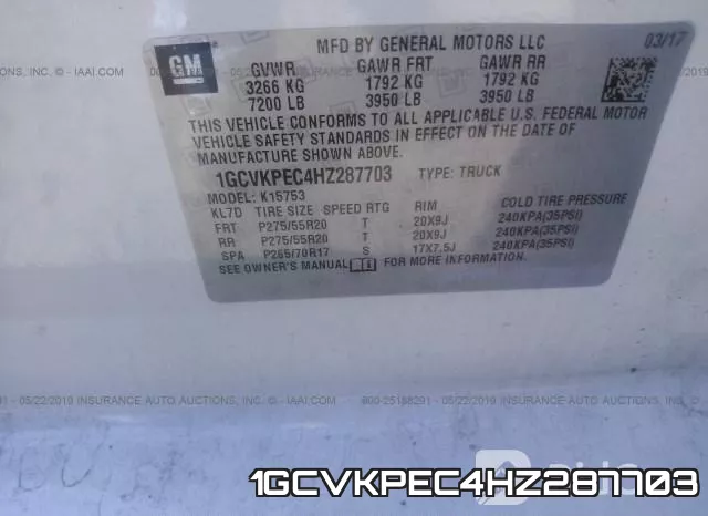 1GCVKPEC4HZ287703 фото 10