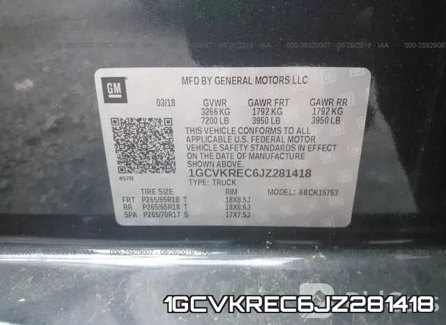 1GCVKREC6JZ281418 фото 10