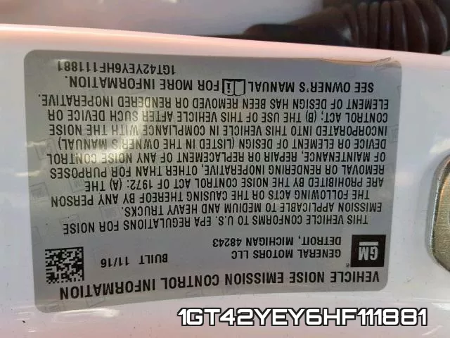 1GT42YEY6HF111881 фото 2