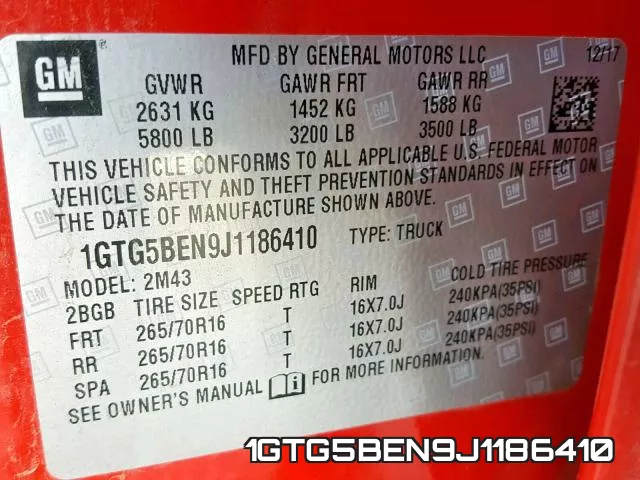 1GTG5BEN9J1186410 фото 2