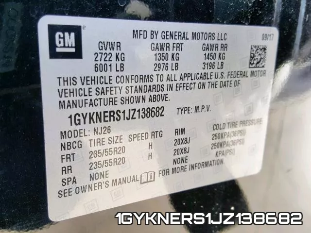 1GYKNERS1JZ138682 фото 2