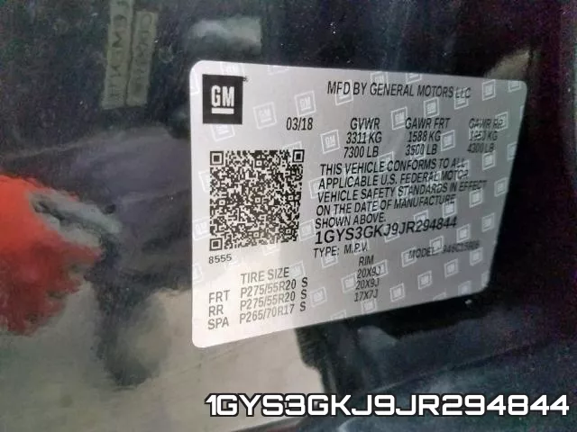 1GYS3GKJ9JR294844 фото 2