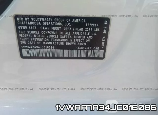1VWAA7A34JC016086 фото 10