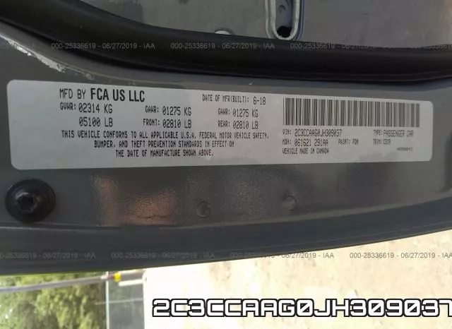 2C3CCAAG0JH309037 фото 10