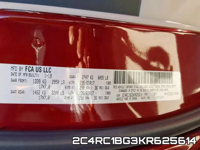 2C4RC1BG3KR625614 фото 2