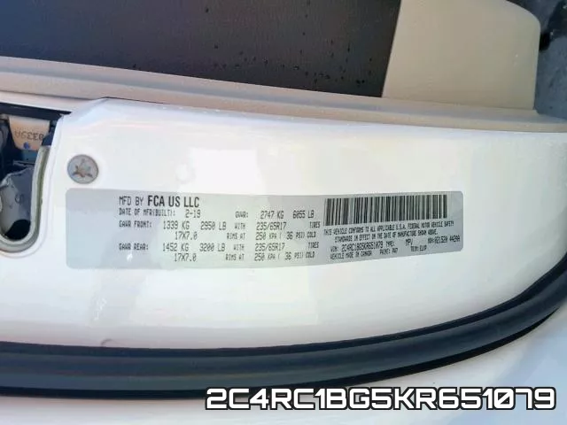 2C4RC1BG5KR651079 фото 2
