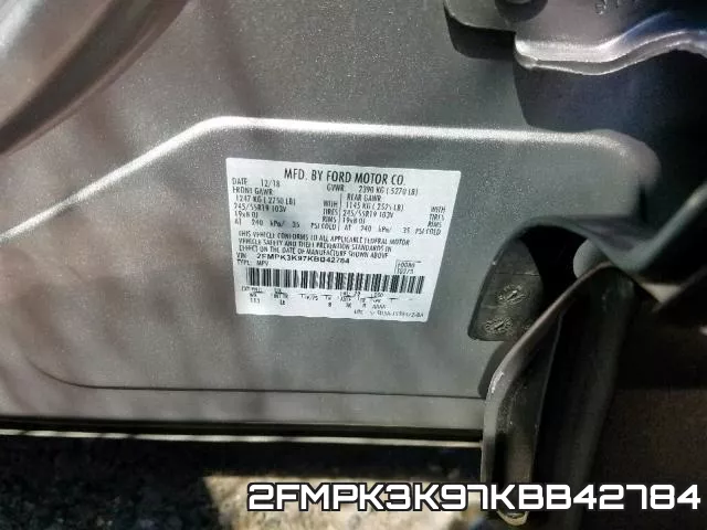 2FMPK3K97KBB42784 фото 2