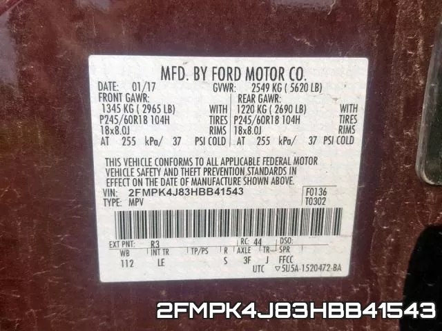 2FMPK4J83HBB41543 фото 2
