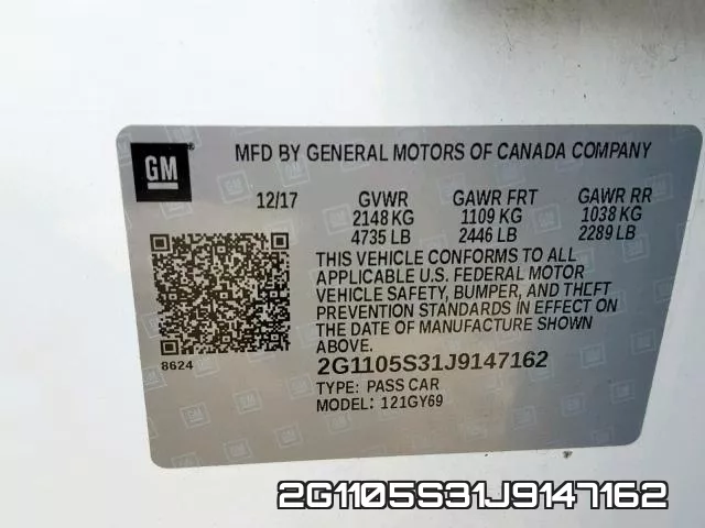 2G1105S31J9147162 фото 2