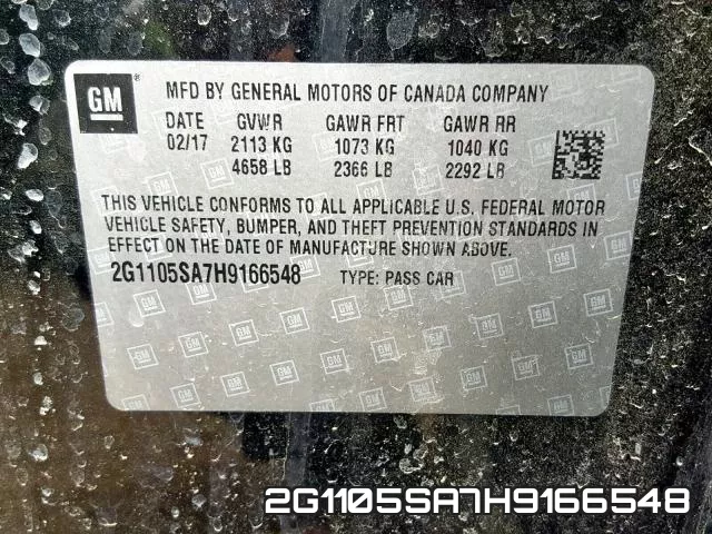 2G1105SA7H9166548 фото 2