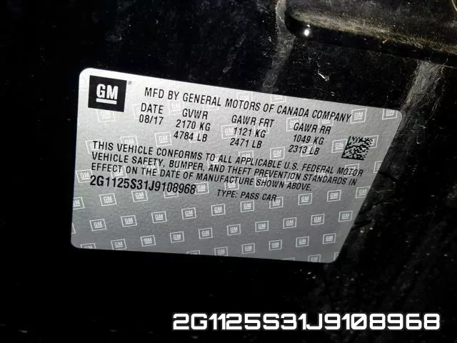 2G1125S31J9108968 фото 2