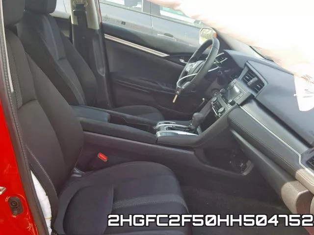 2HGFC2F50HH504752 фото 6