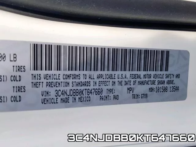 3C4NJDBB0KT647660 фото 2