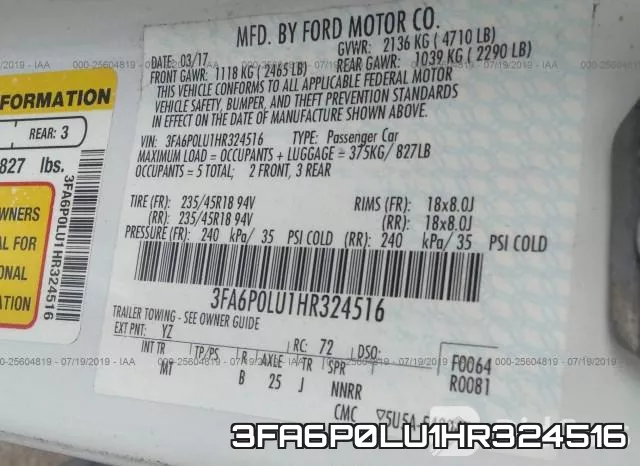 3FA6P0LU1HR324516 фото 9