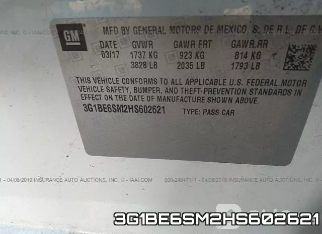 3G1BE6SM2HS602621 фото 10