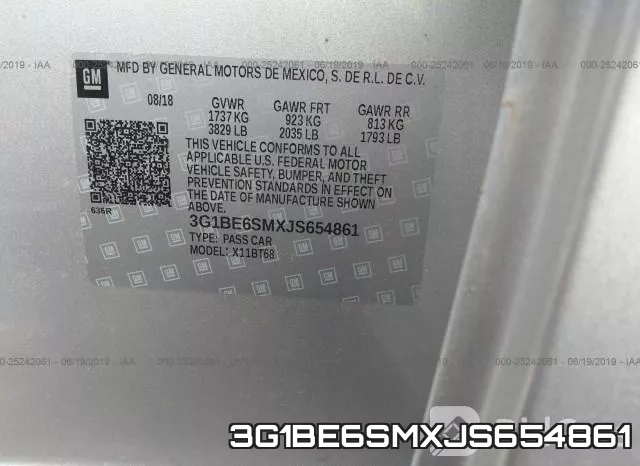 3G1BE6SMXJS654861 фото 10