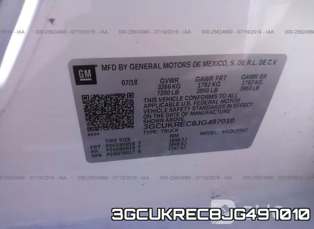 3GCUKREC8JG497010 фото 10