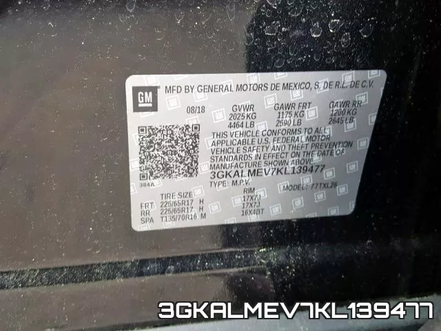 3GKALMEV7KL139477 фото 2