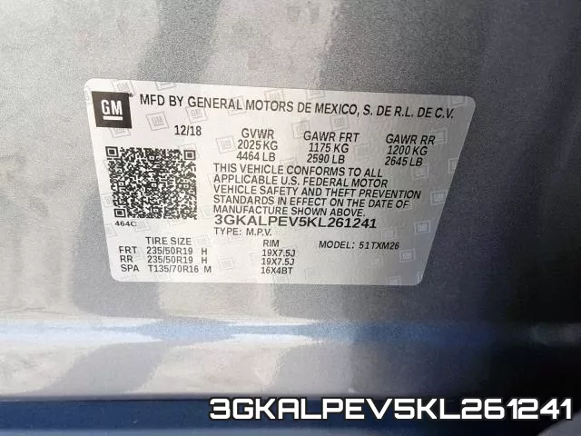 3GKALPEV5KL261241 фото 2