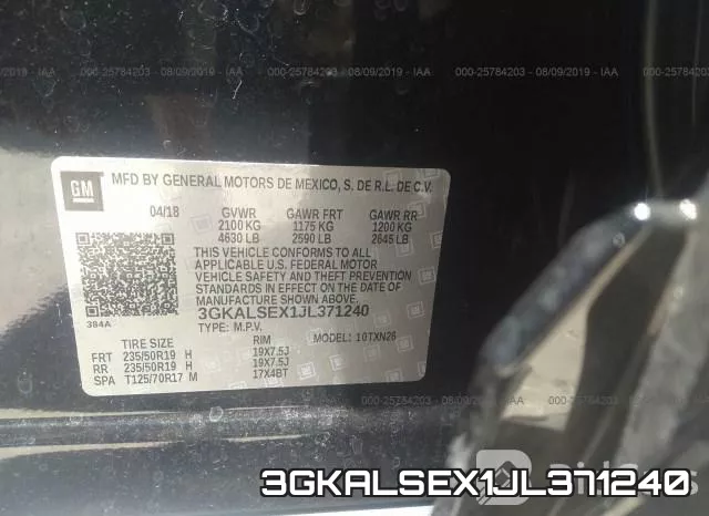 3GKALSEX1JL371240 фото 10