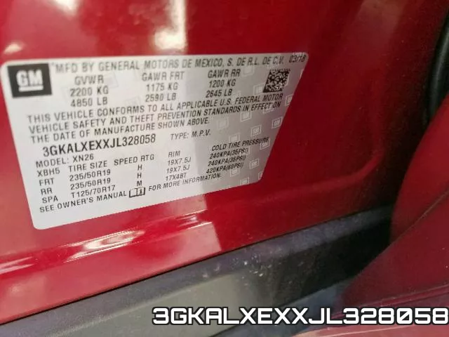 3GKALXEXXJL328058 фото 2