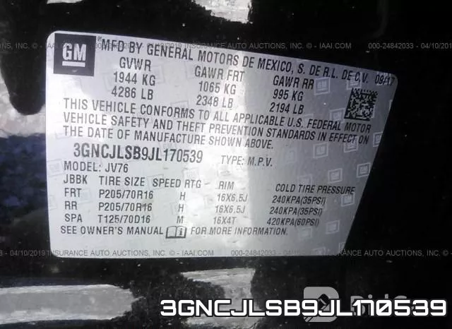 3GNCJLSB9JL170539 фото 10