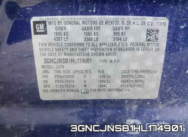3GNCJNSB1HL174901 фото 9