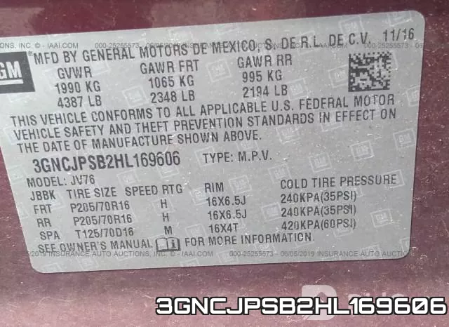 3GNCJPSB2HL169606 фото 10