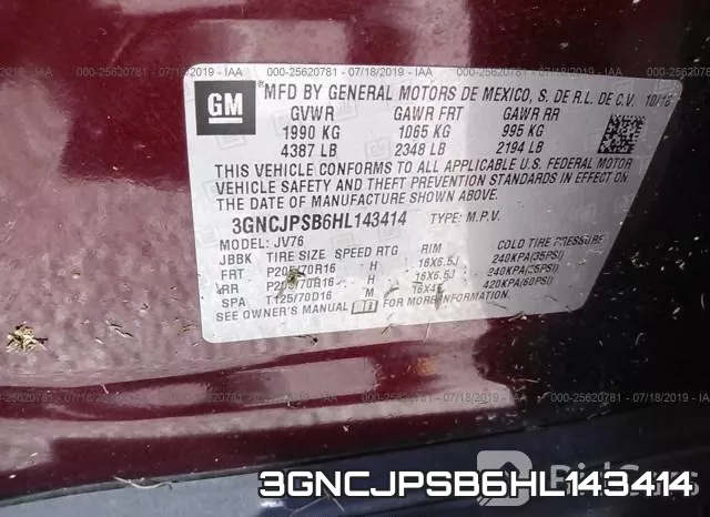 3GNCJPSB6HL143414 фото 10