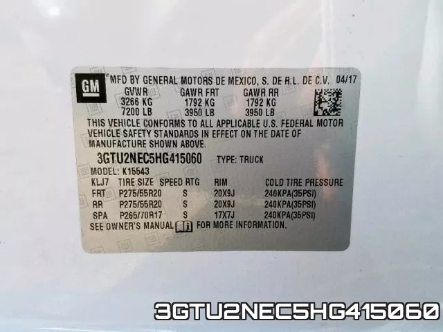 3GTU2NEC5HG415060 фото 2